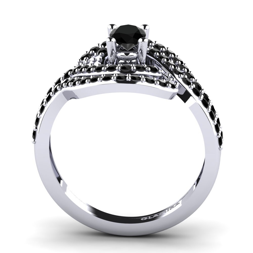 Black Diamond Engagement Ring Calandre