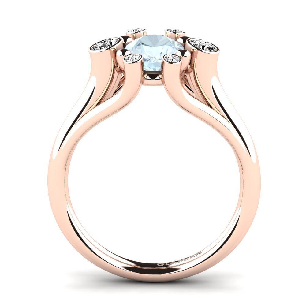 Aguamarina Anillo de compromiso Calanthe