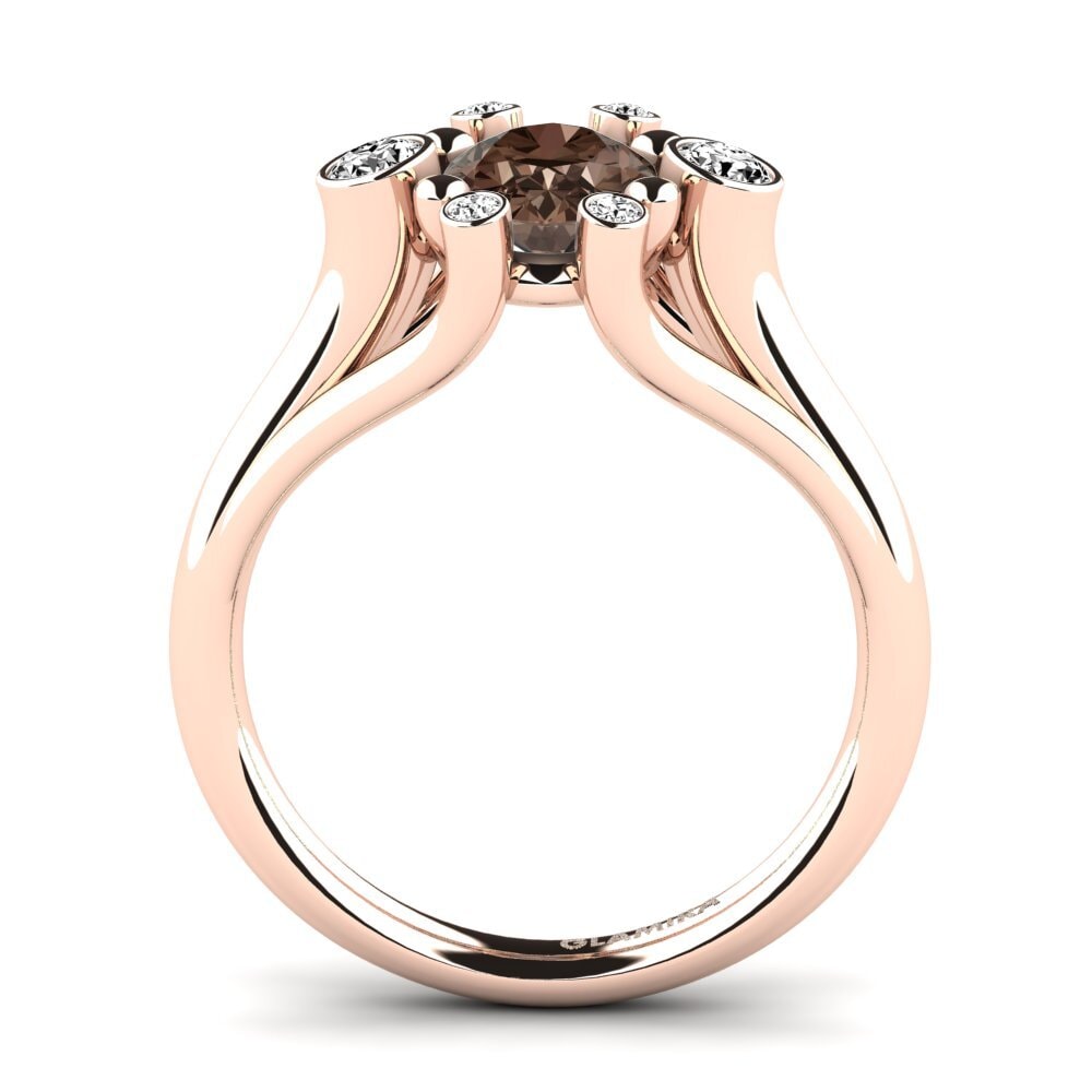 Smoky Quartz Engagement Ring Calanthe
