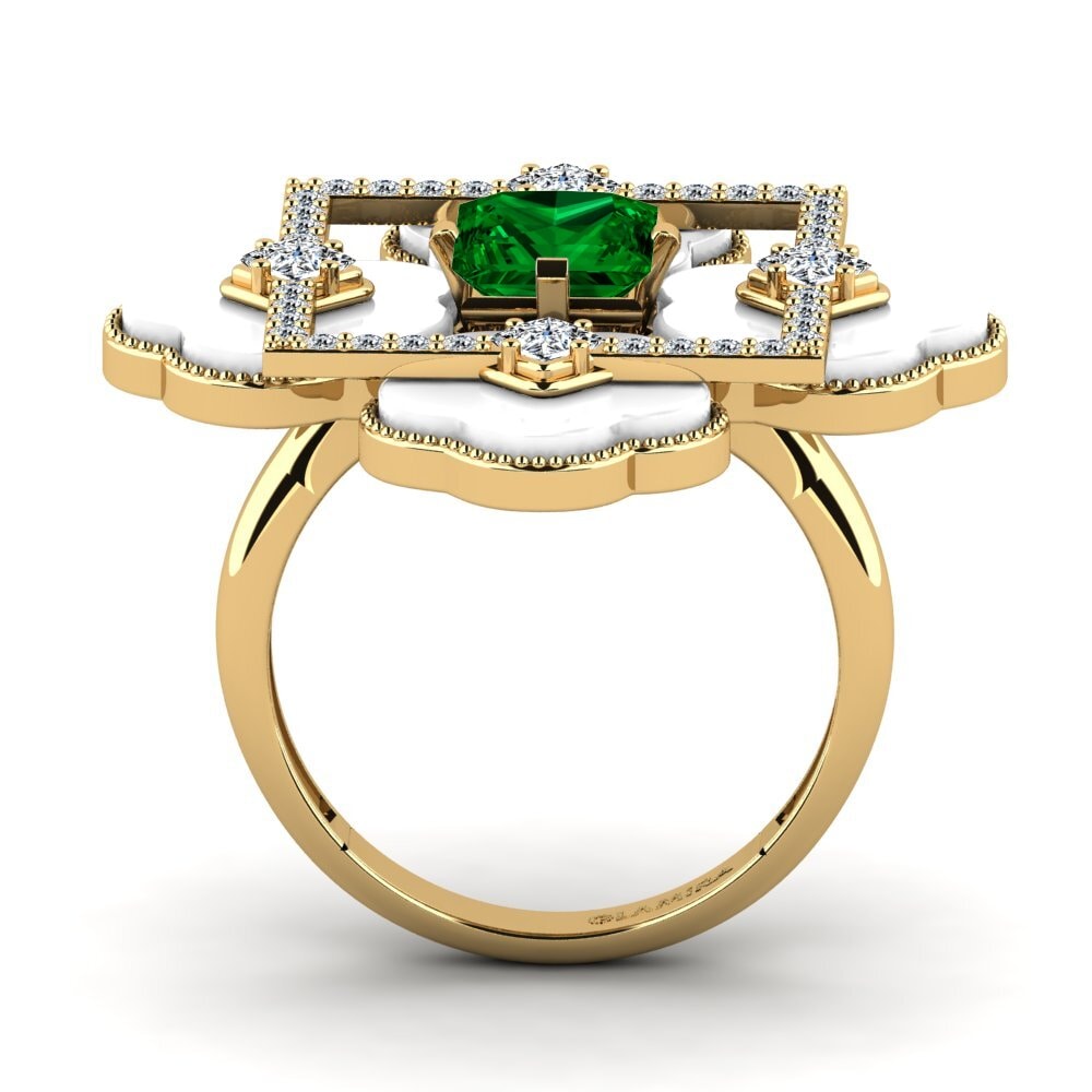 Zircônia Verde Anel Caleb