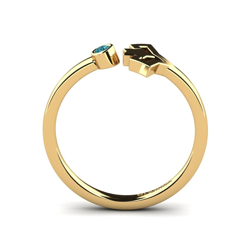 Blue Diamond Ring Calvette