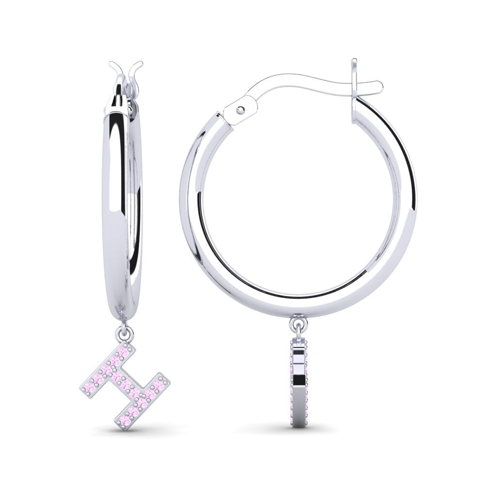 Pink Sapphire Women's Earring Camara H
