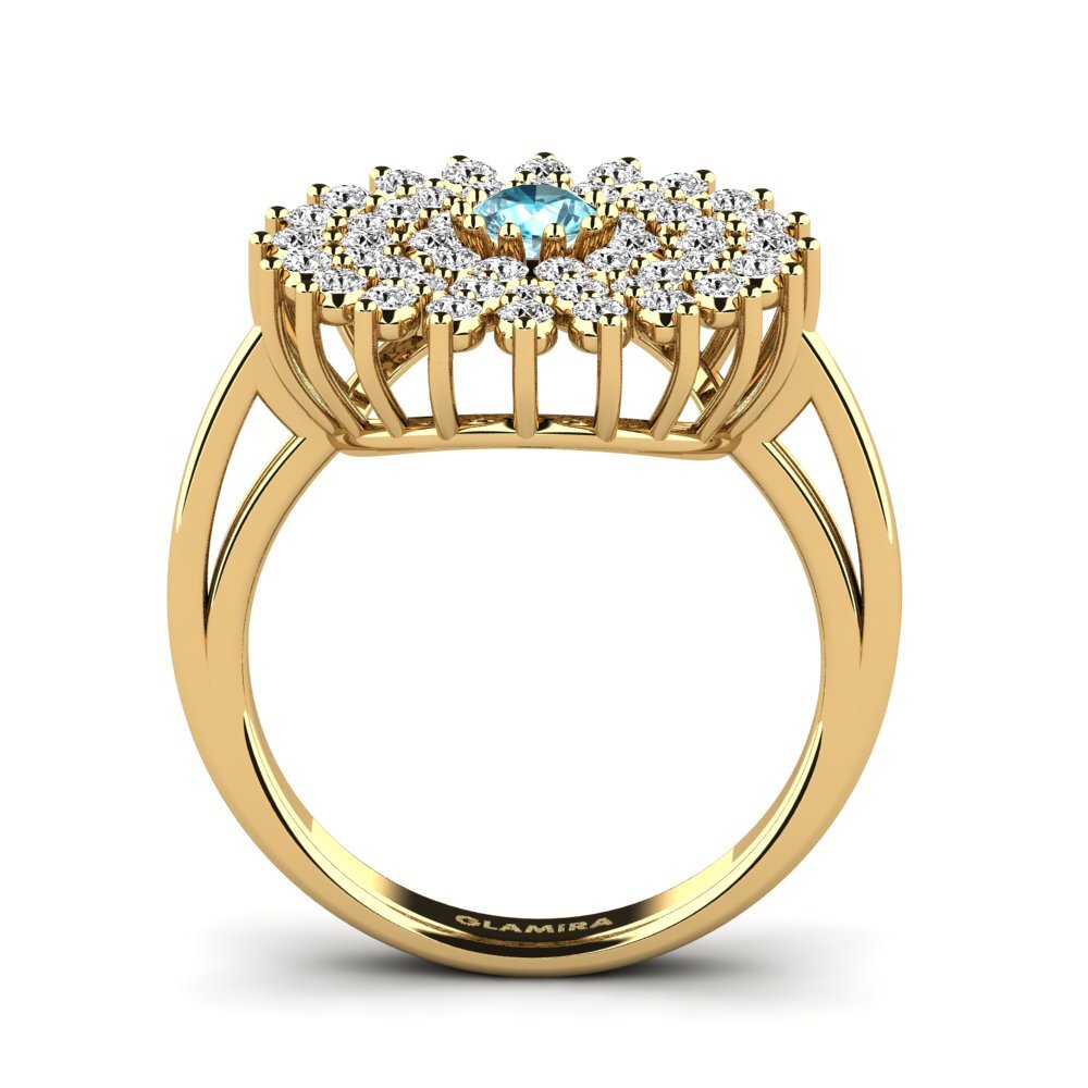 Blauwe zirkoon Ringen Camaradell