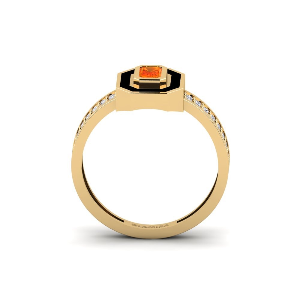 Orangefarbener Saphir Ring Cambil