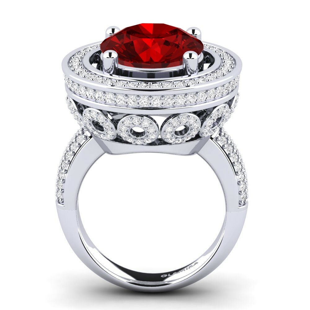 Rubis (créé en laboratoire) Bague Camilla