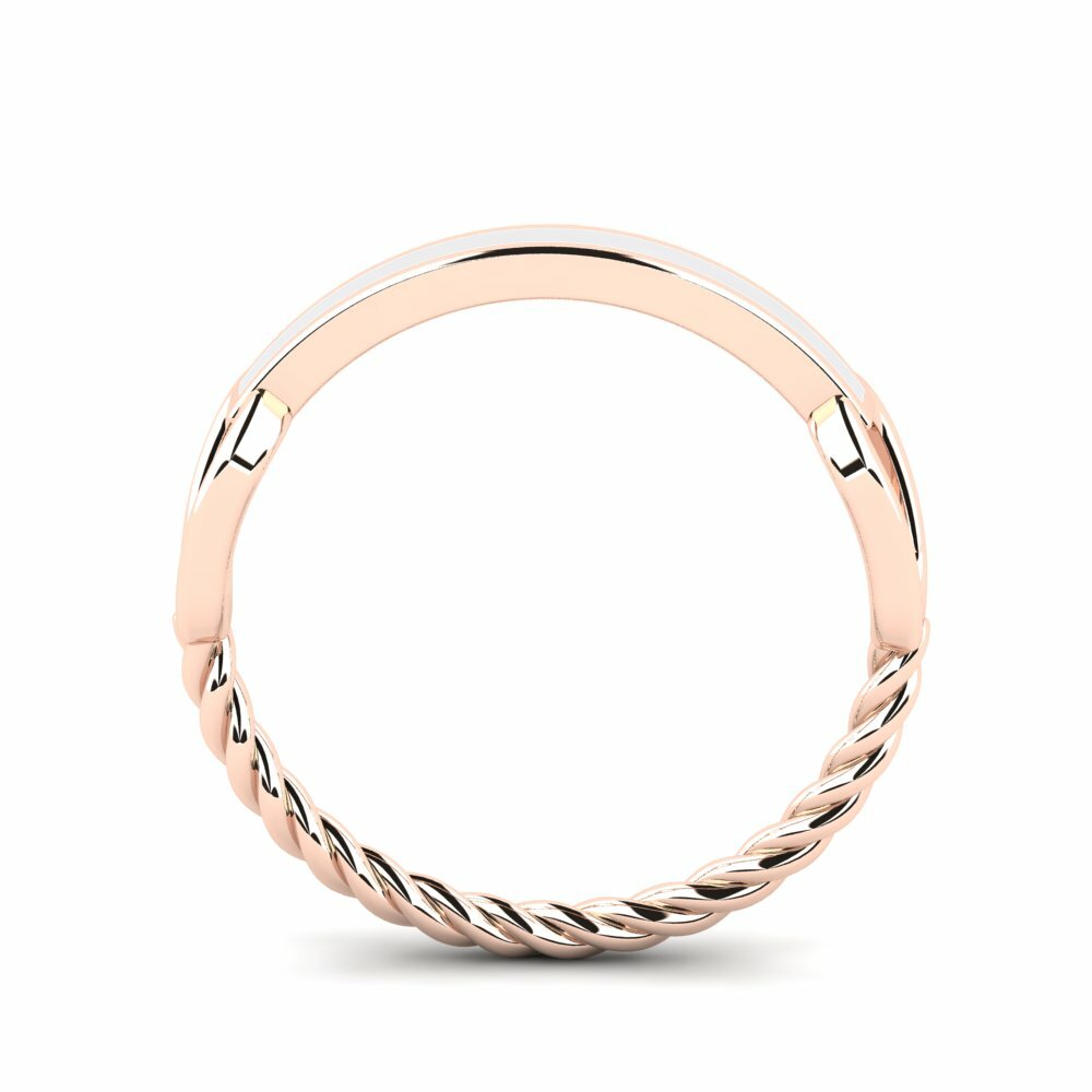 14k Oro Rosa Anillo Campbell