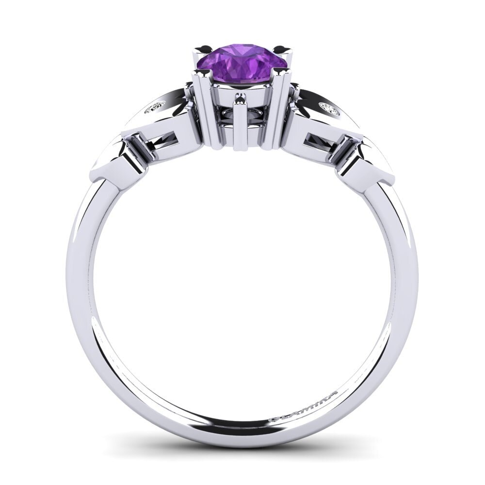 Amethyst Engagement Ring Camponilla
