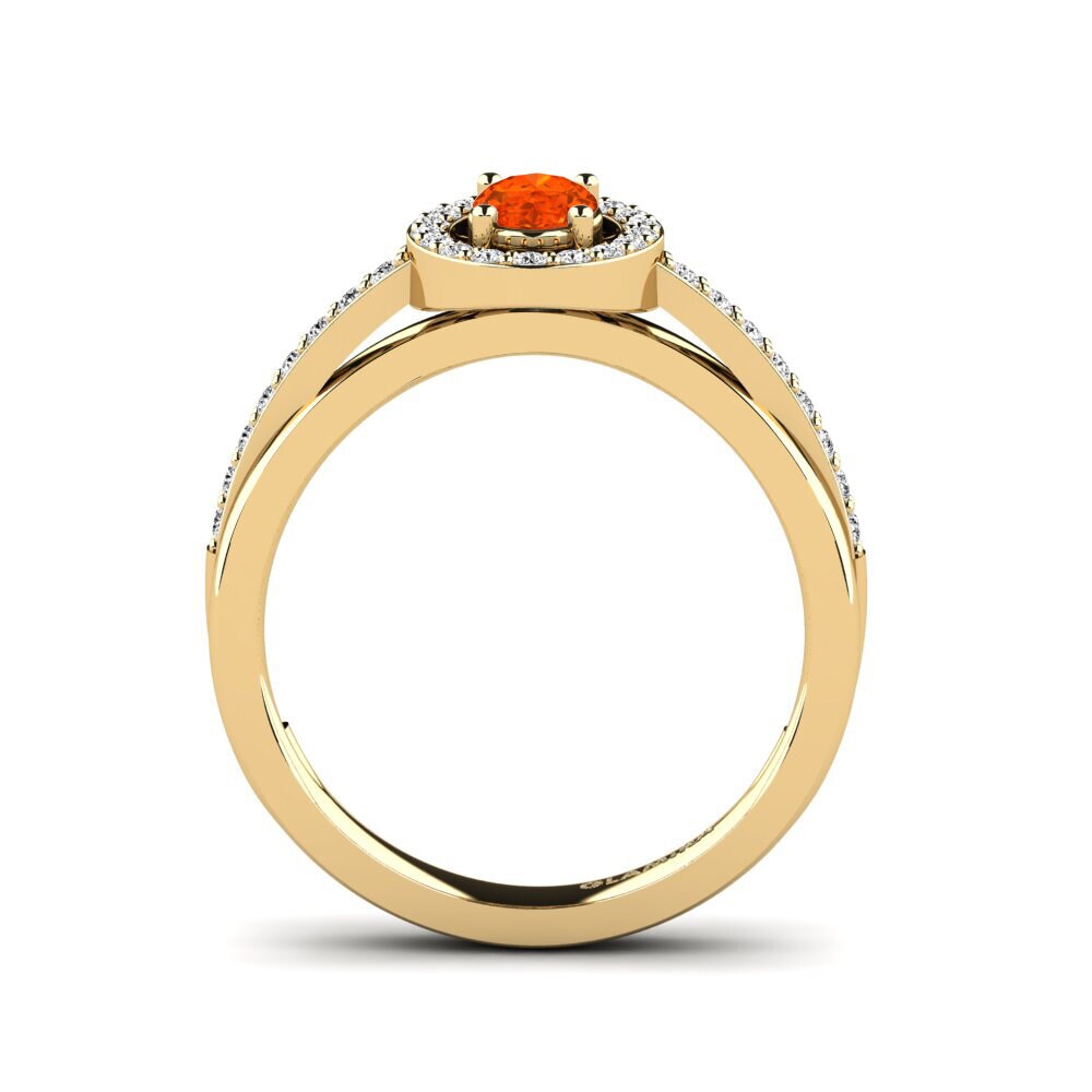 Ópalo Fuego Anillo de Mujer Caol