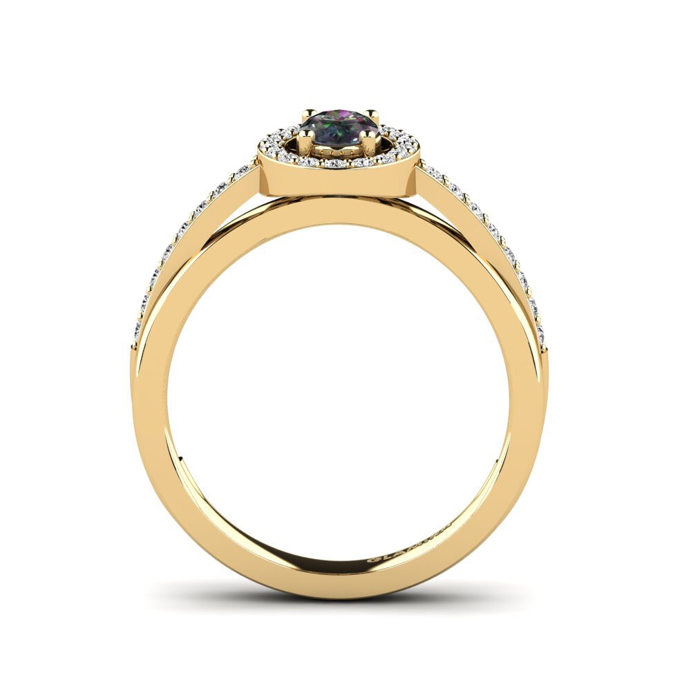 Topacio Místico Anillo de Mujer Caol