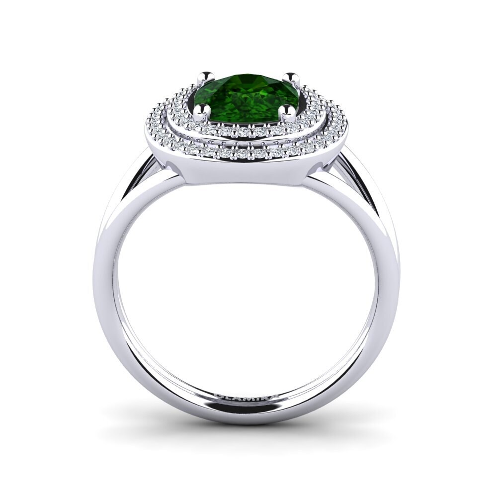 Green Tourmaline Engagement Ring Capritta