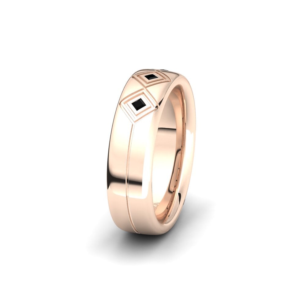 Black Diamond Women's Wedding Ring Captivating Solstice 6 mm
