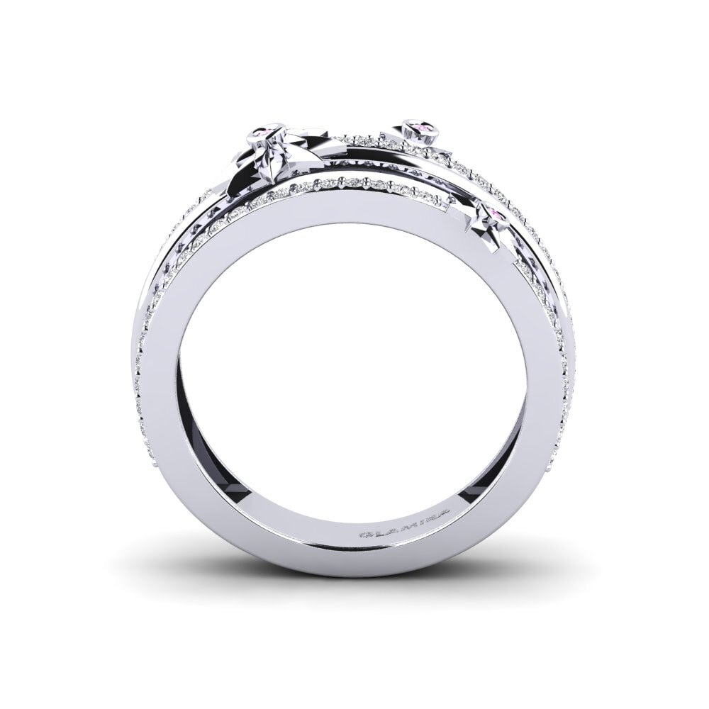 Zafiro Rosado Anillo Capture