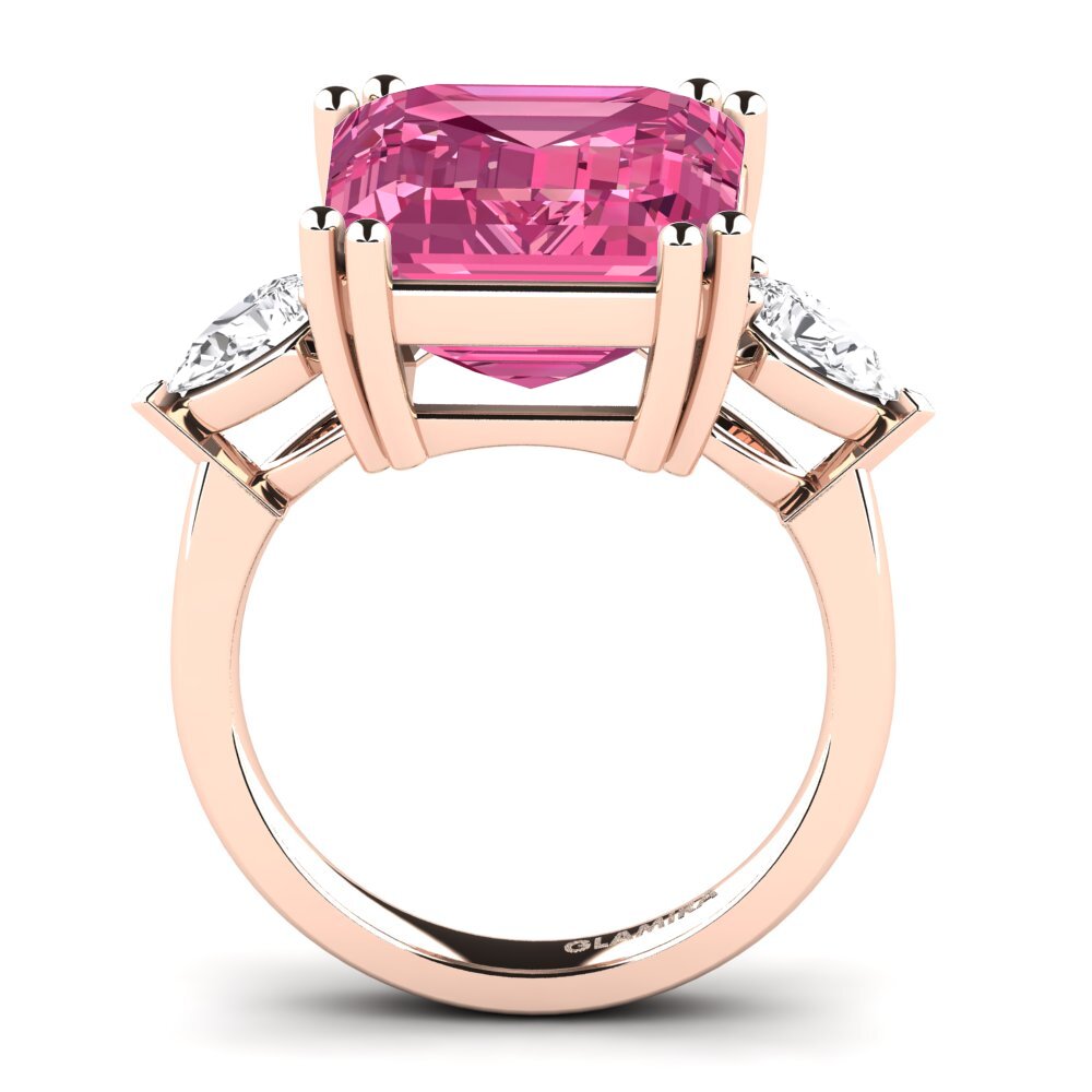 18k Oro Rosa Anillo Caridad