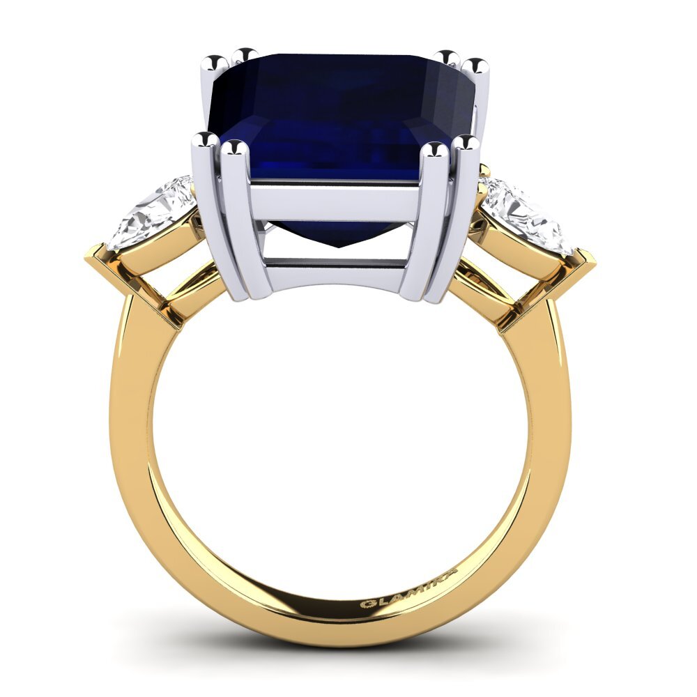 14ct Yellow / White Gold Ring Caridad