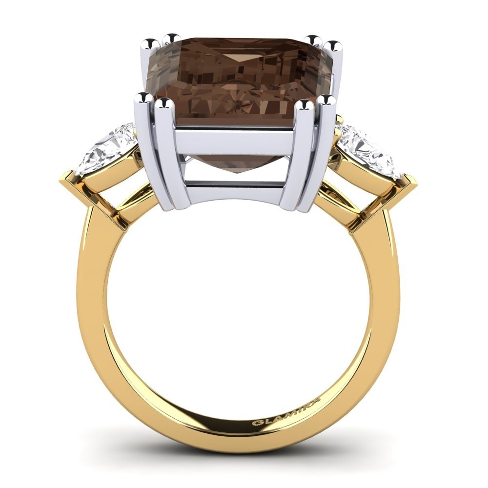 18ct Yellow / White Gold Ring Caridad