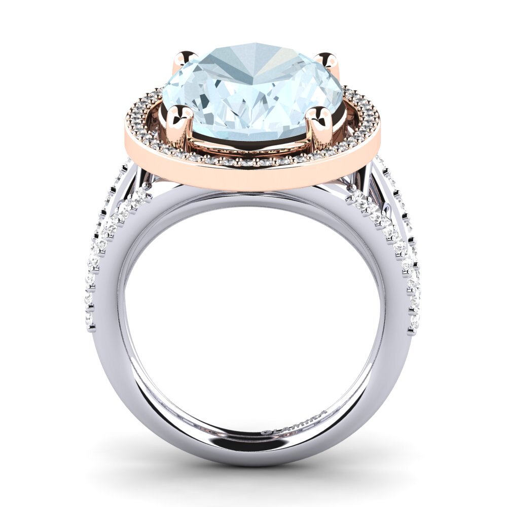 14ct White / Rose Gold Ring Carlene