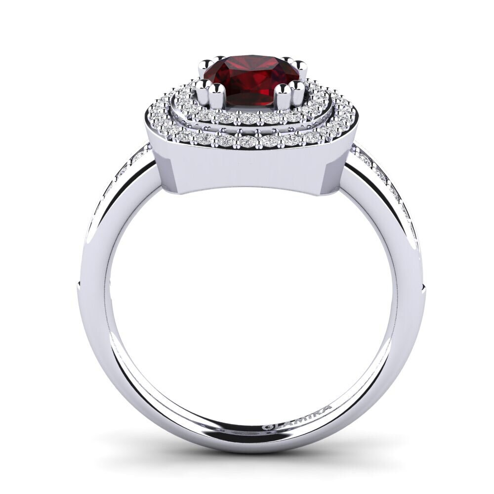 Garnet Engagement Ring Carlina