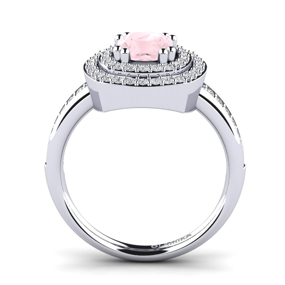 Rose Quartz Engagement Ring Carlina
