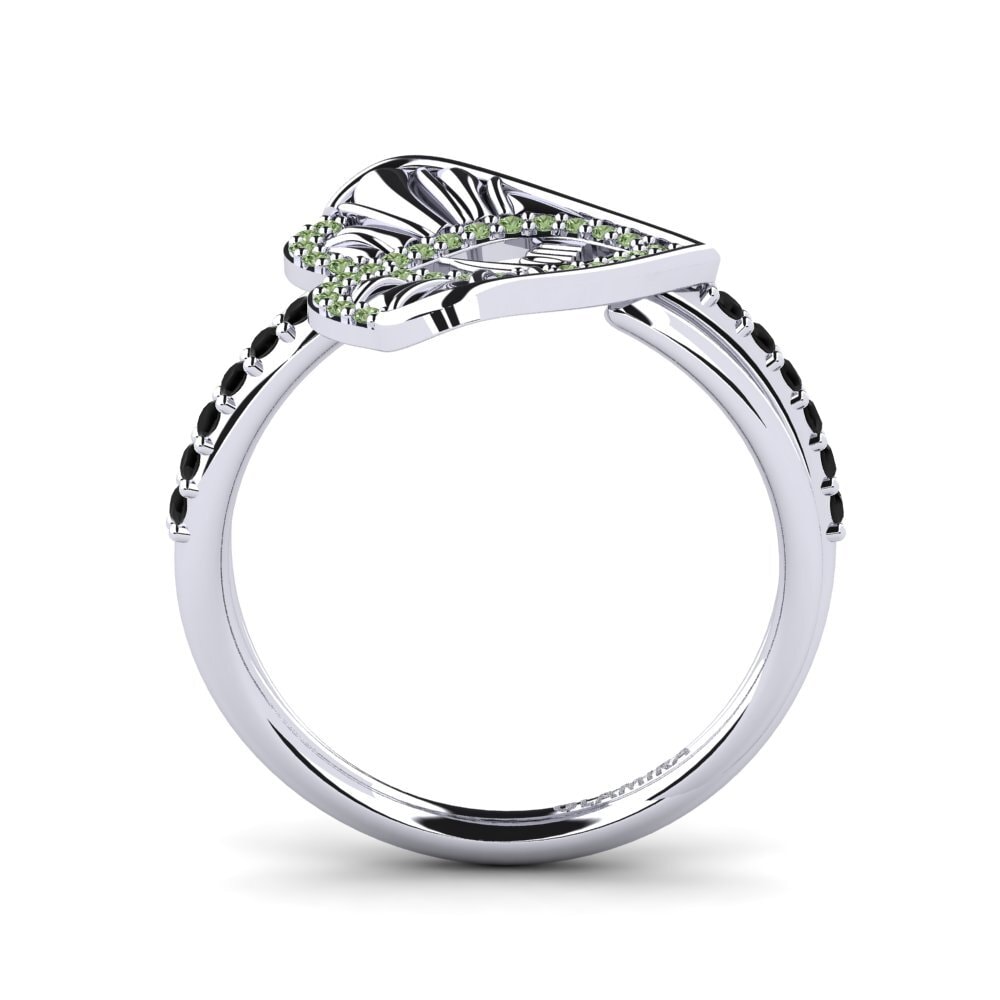 Diamante Verde Anillo Carmelia