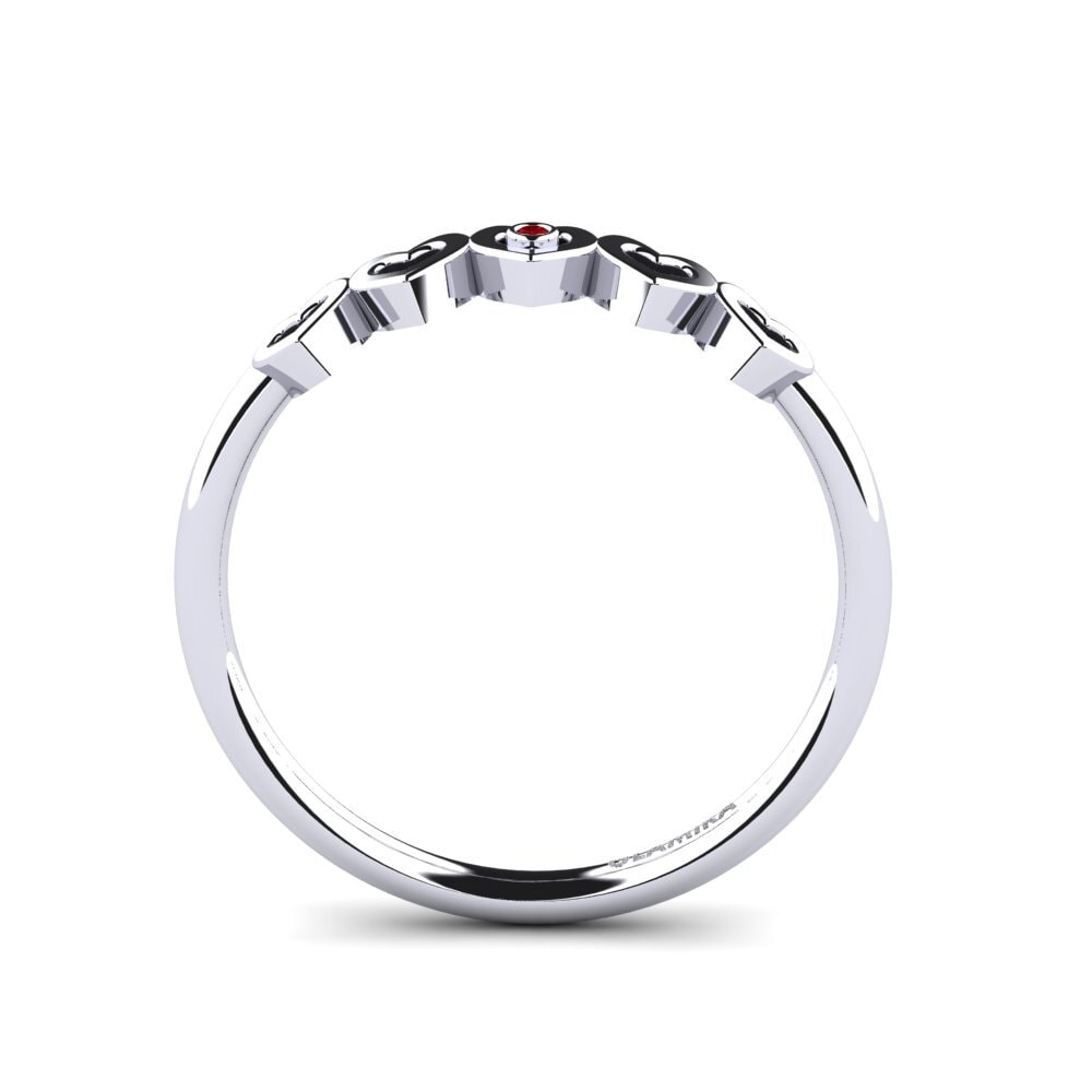 Zircone Rosso Anello Carnssier