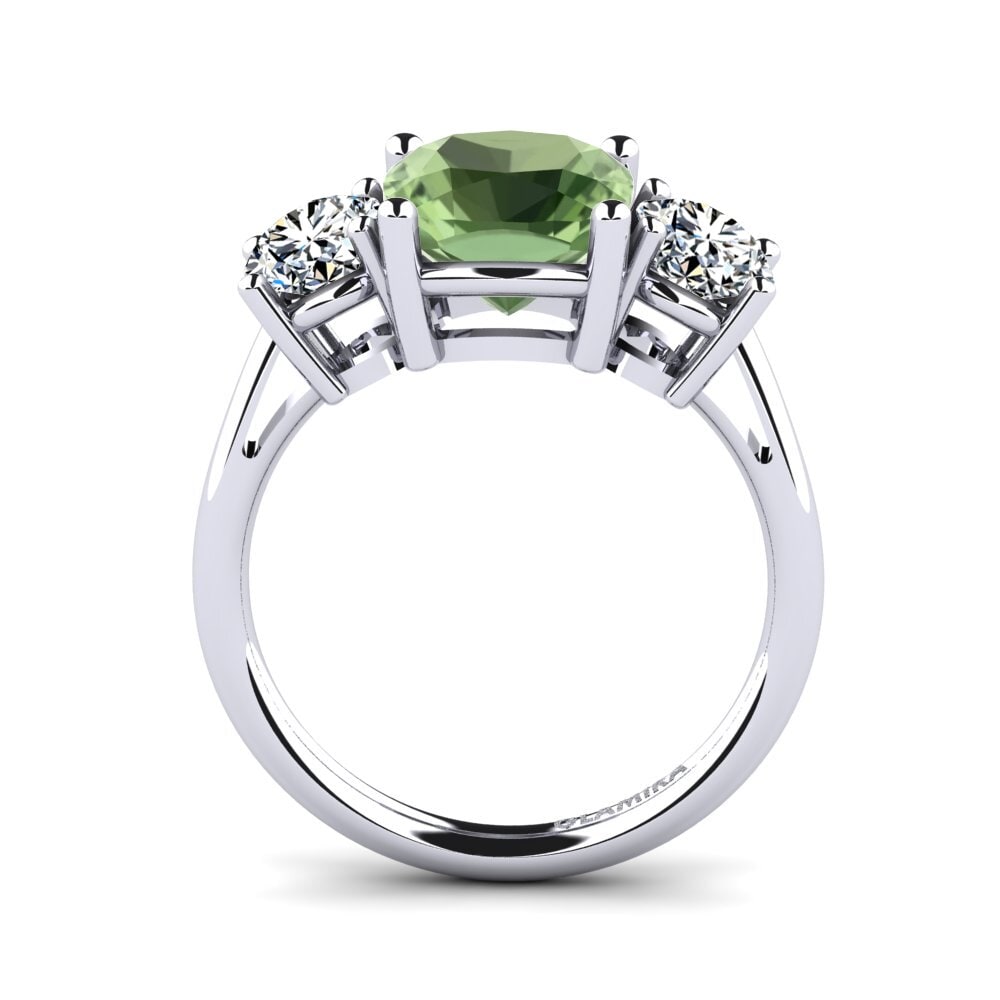 Green Sapphire Engagement Ring Casonia