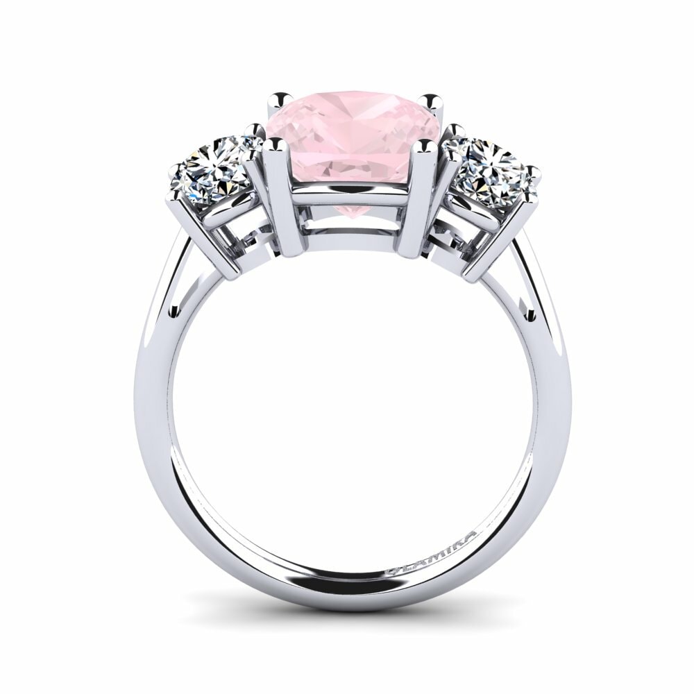 Quartz Rose Bague de fiançailles Casonia