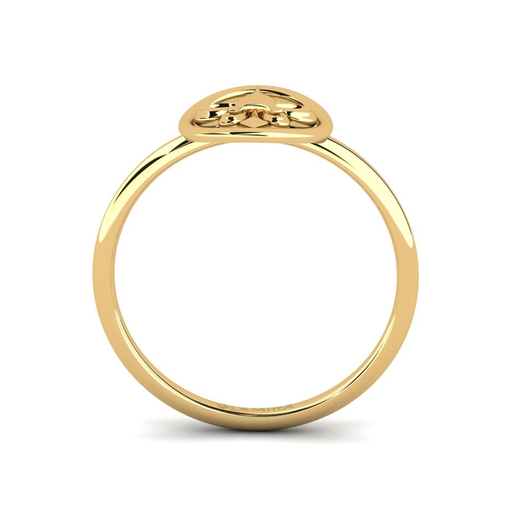 9k Oro Amarillo Anillo Cassi