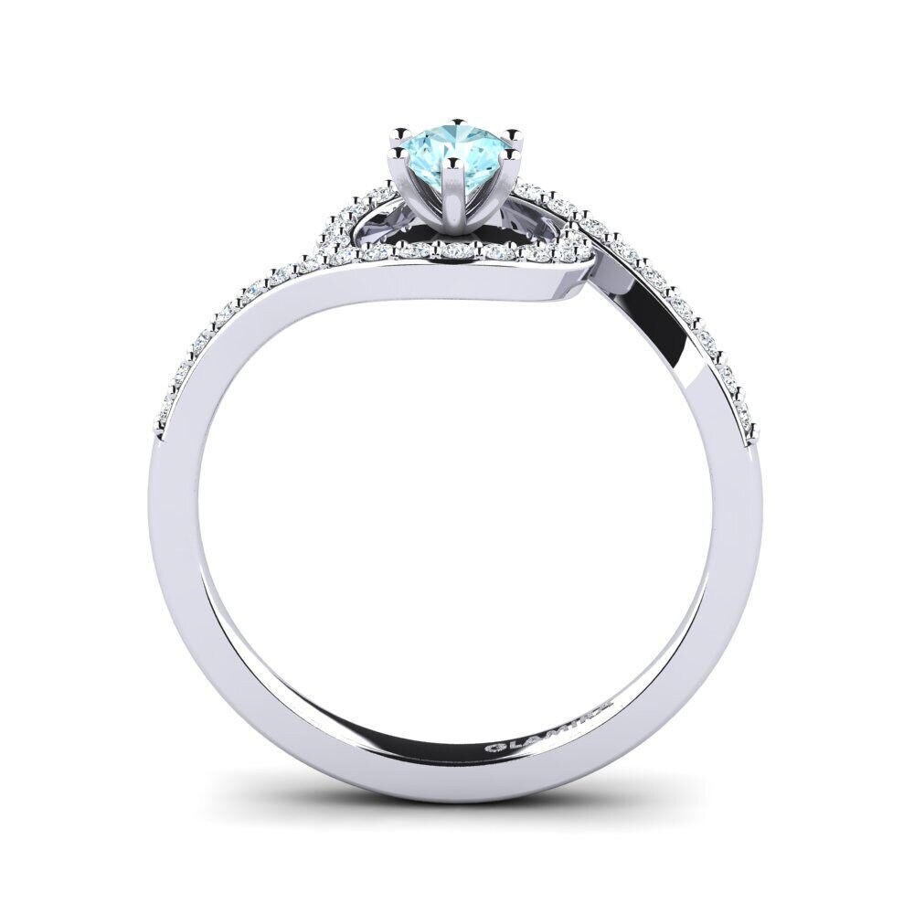 Aquamarine Engagement Ring Cassia 0.25 crt