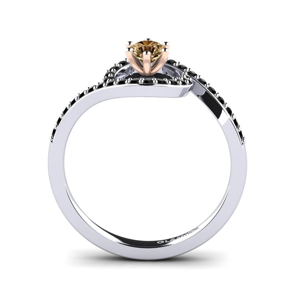 14K Wit & Rood Goud Verlovingsring Cassia 0.25 crt