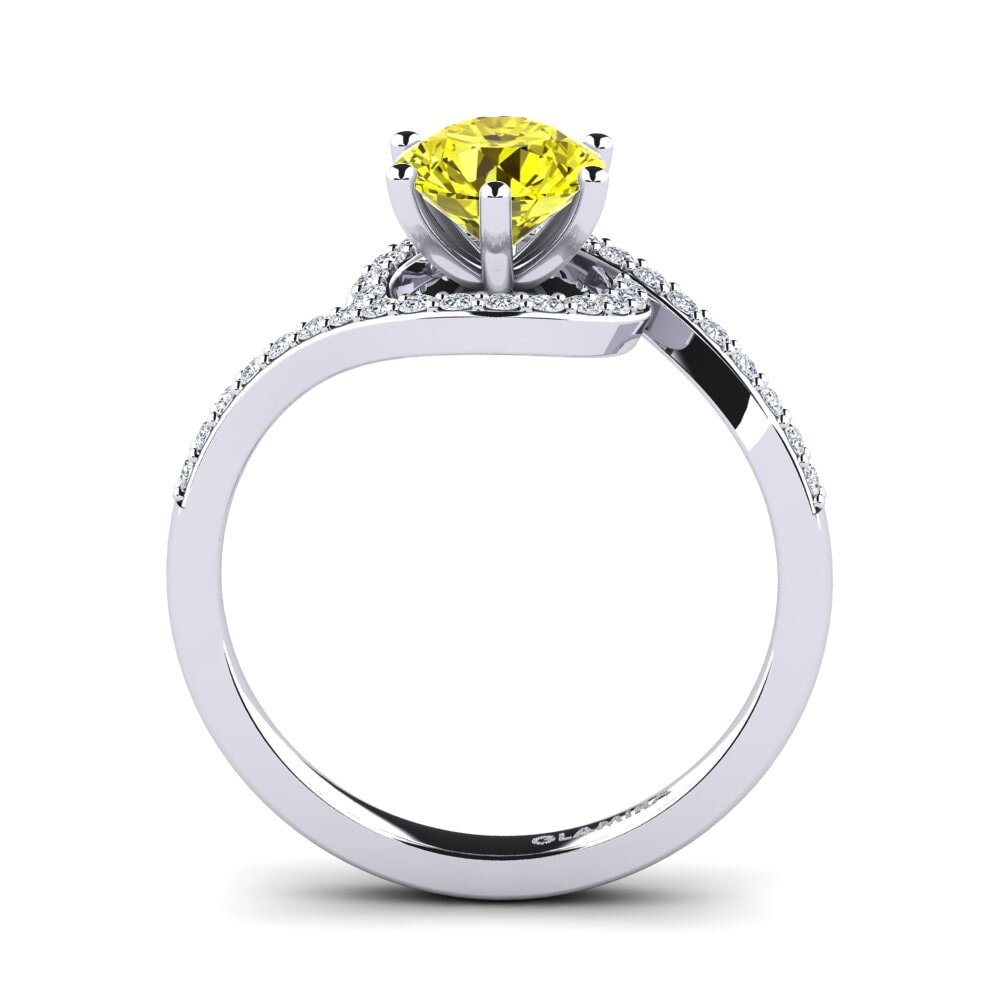 Yellow Diamond Engagement Ring Cassia 1.0 crt