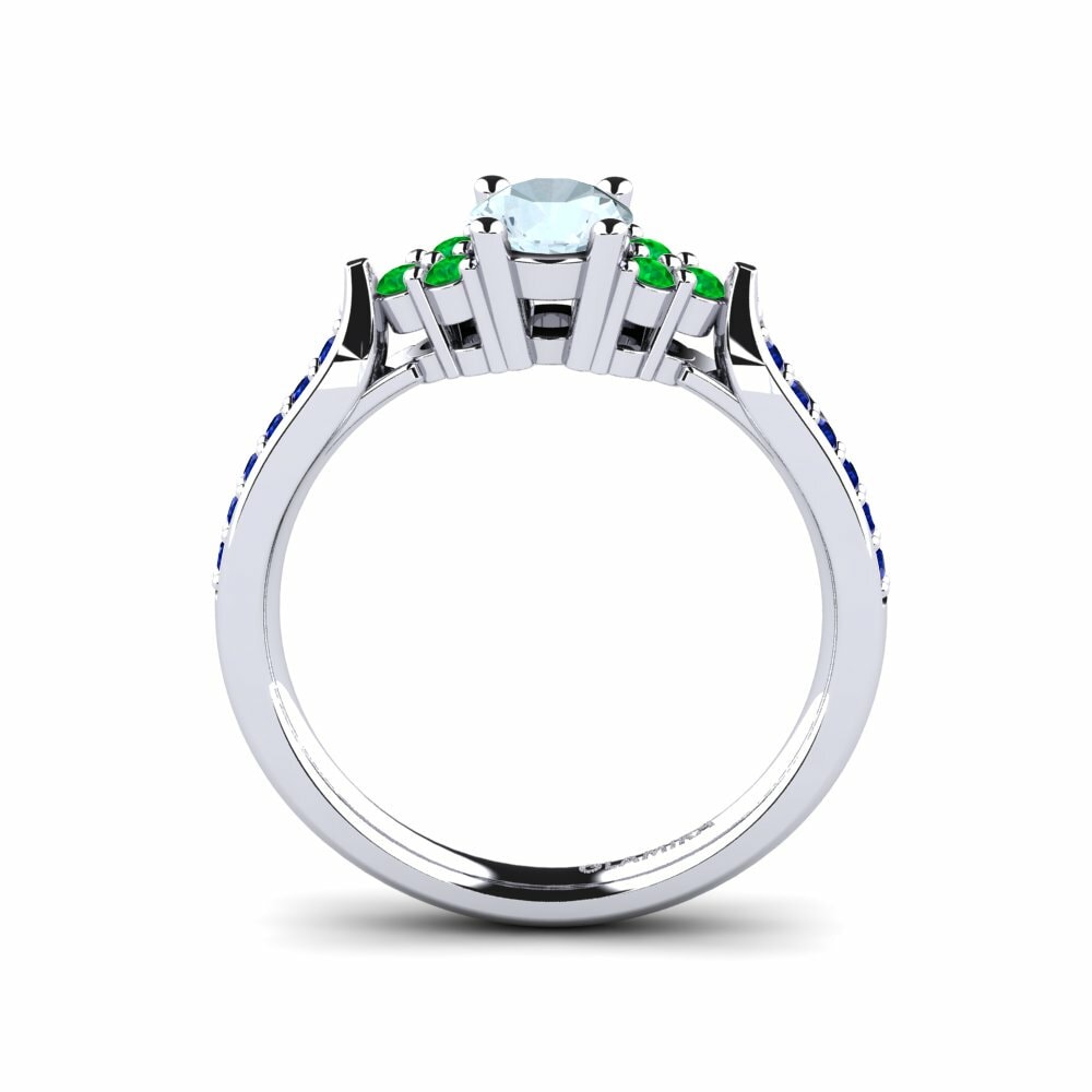 Forlovelsesring Cassidy 0.5 crt Akvamarin