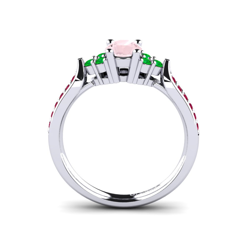 Rose Quartz Engagement Ring Cassidy 0.5 crt