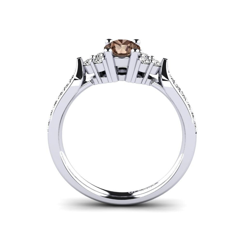 Smoky Quartz Engagement Ring Cassidy 0.5 crt