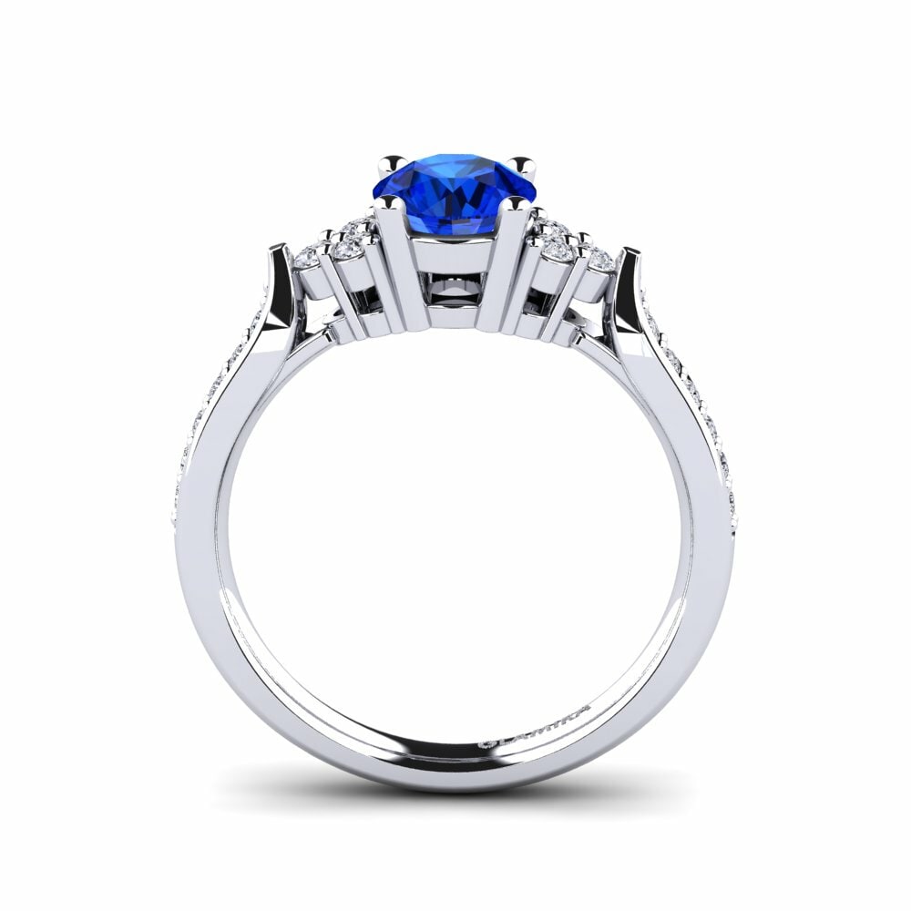 Safiro (Creado en Laboratorio) Anillo de compromiso Cassidy 0.8 crt