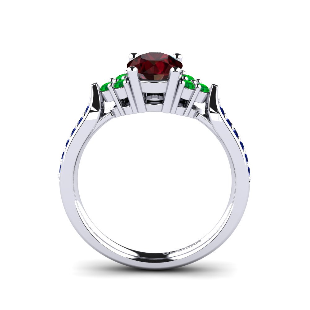 Garnet Engagement Ring Cassidy 0.8 crt