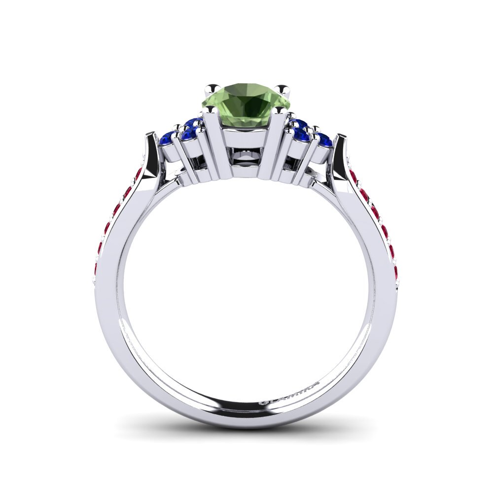 Green Sapphire Engagement Ring Cassidy 0.8 crt