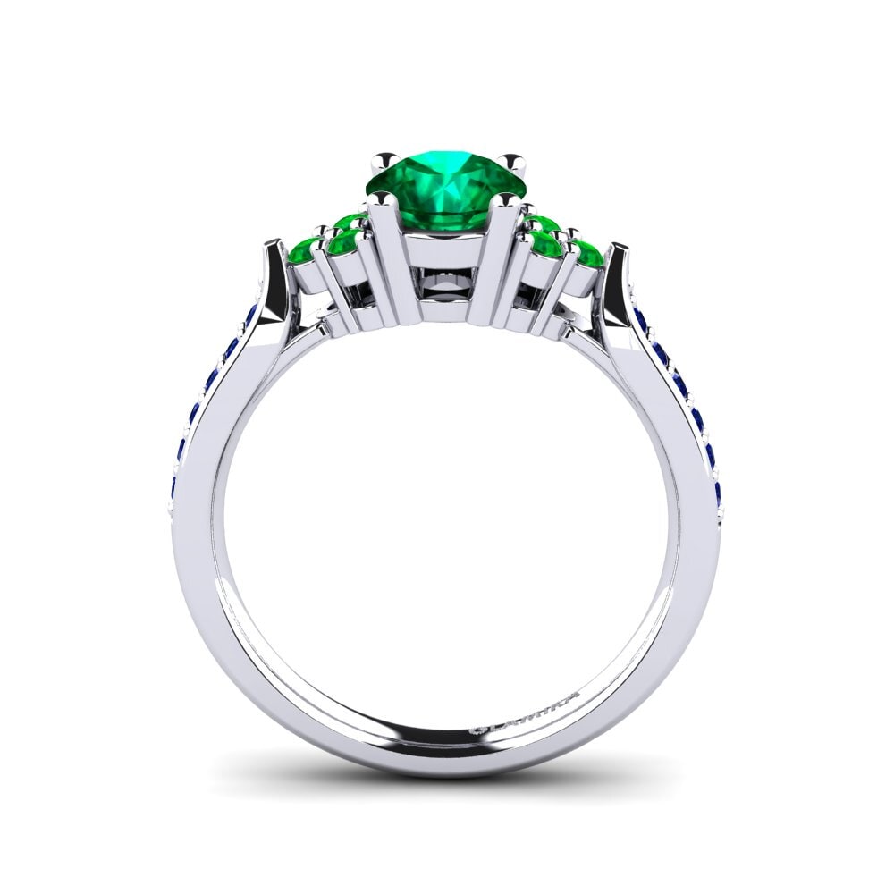 Emerald (Lab Created) Engagement Ring Cassidy 0.8 crt