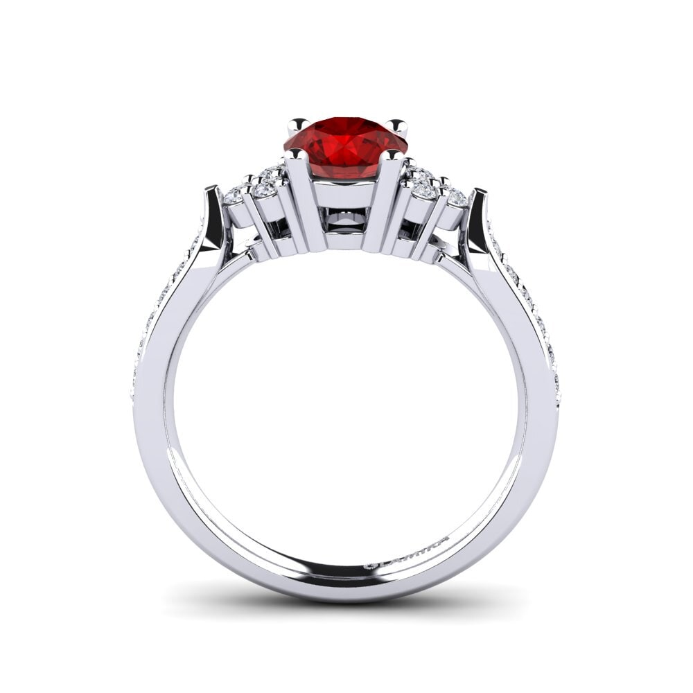 Ruby (Lab Created) Engagement Ring Cassidy 0.8 crt