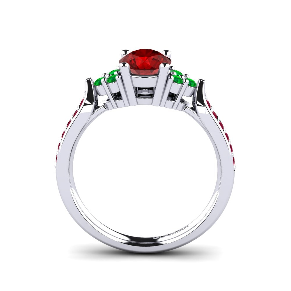 Ruby (Lab Created) Engagement Ring Cassidy 0.8 crt