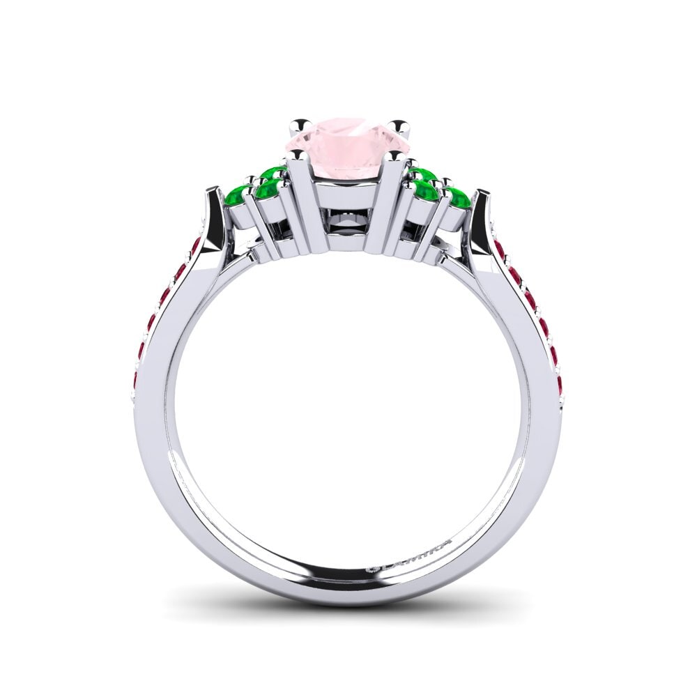 Rose Quartz Engagement Ring Cassidy 0.8 crt
