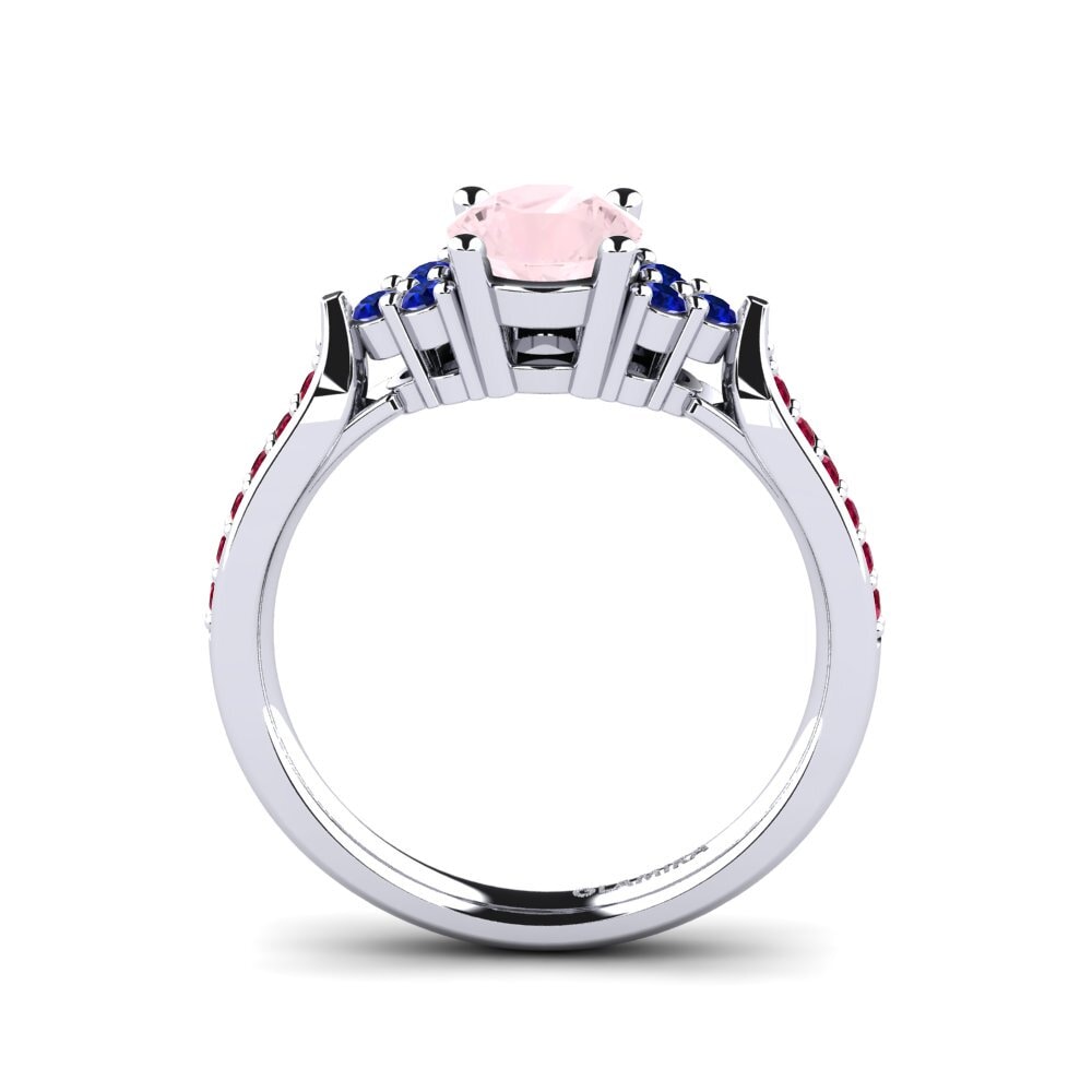 Rose Quartz Engagement Ring Cassidy 0.8 crt