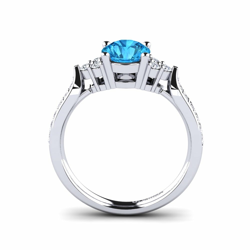 Blue Topaz Engagement Ring Cassidy 1.0 crt