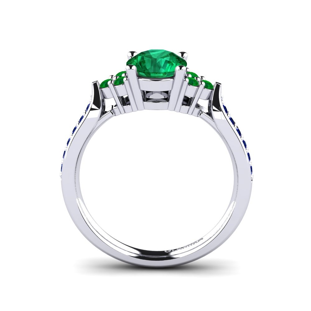 Emerald (Lab Created) Engagement Ring Cassidy 1.0 crt