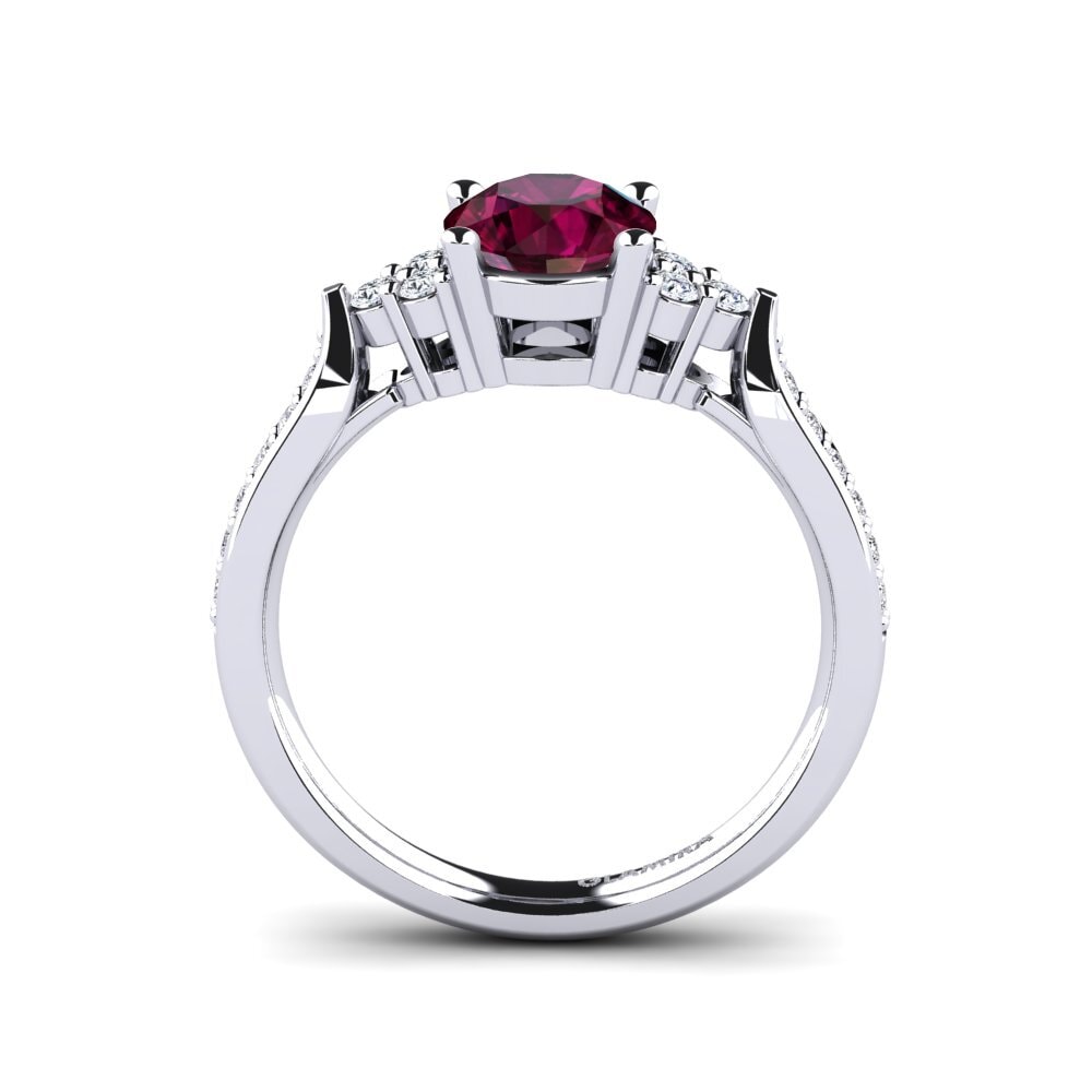 Rhodolite Garnet Engagement Ring Cassidy 1.0 crt