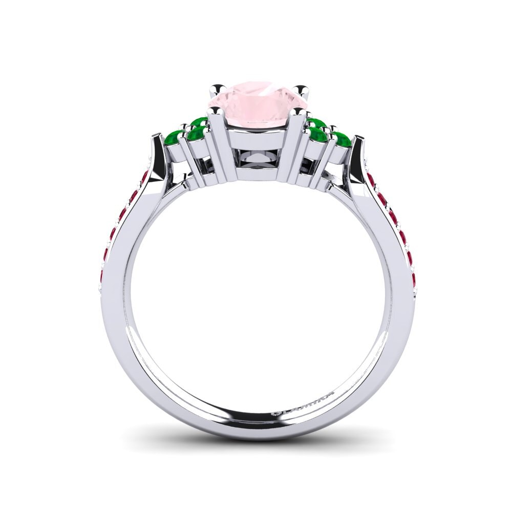 Rose Quartz Engagement Ring Cassidy 1.0 crt