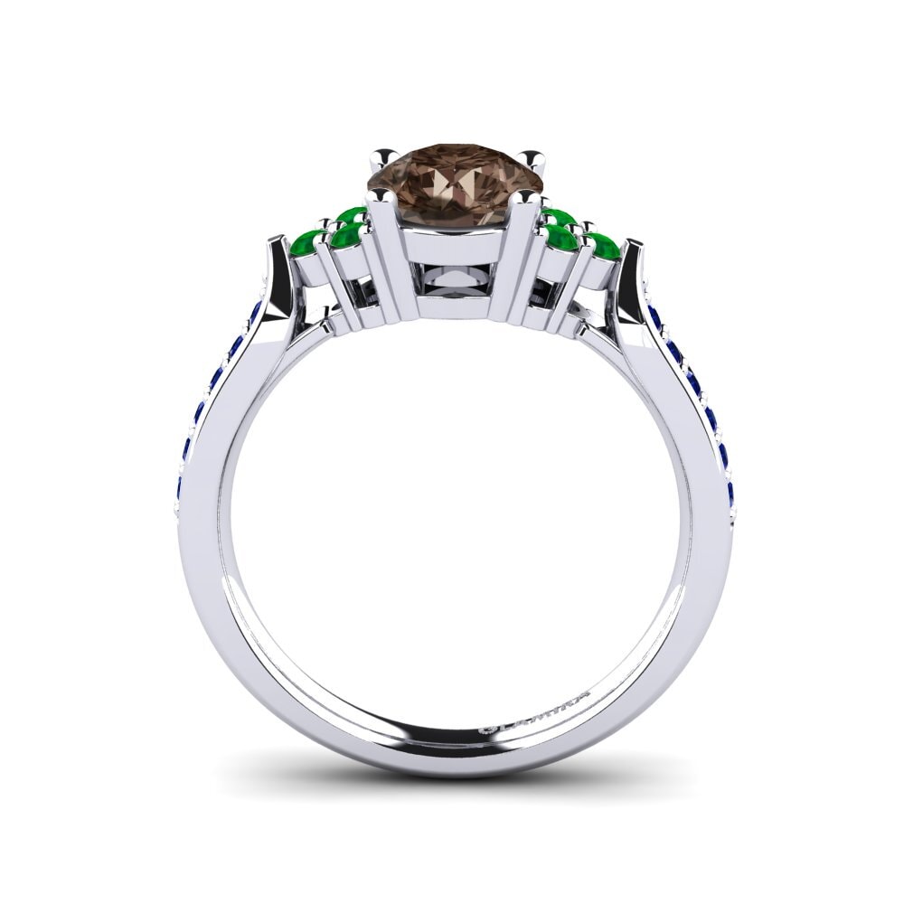 Smoky Quartz Engagement Ring Cassidy 1.0 crt
