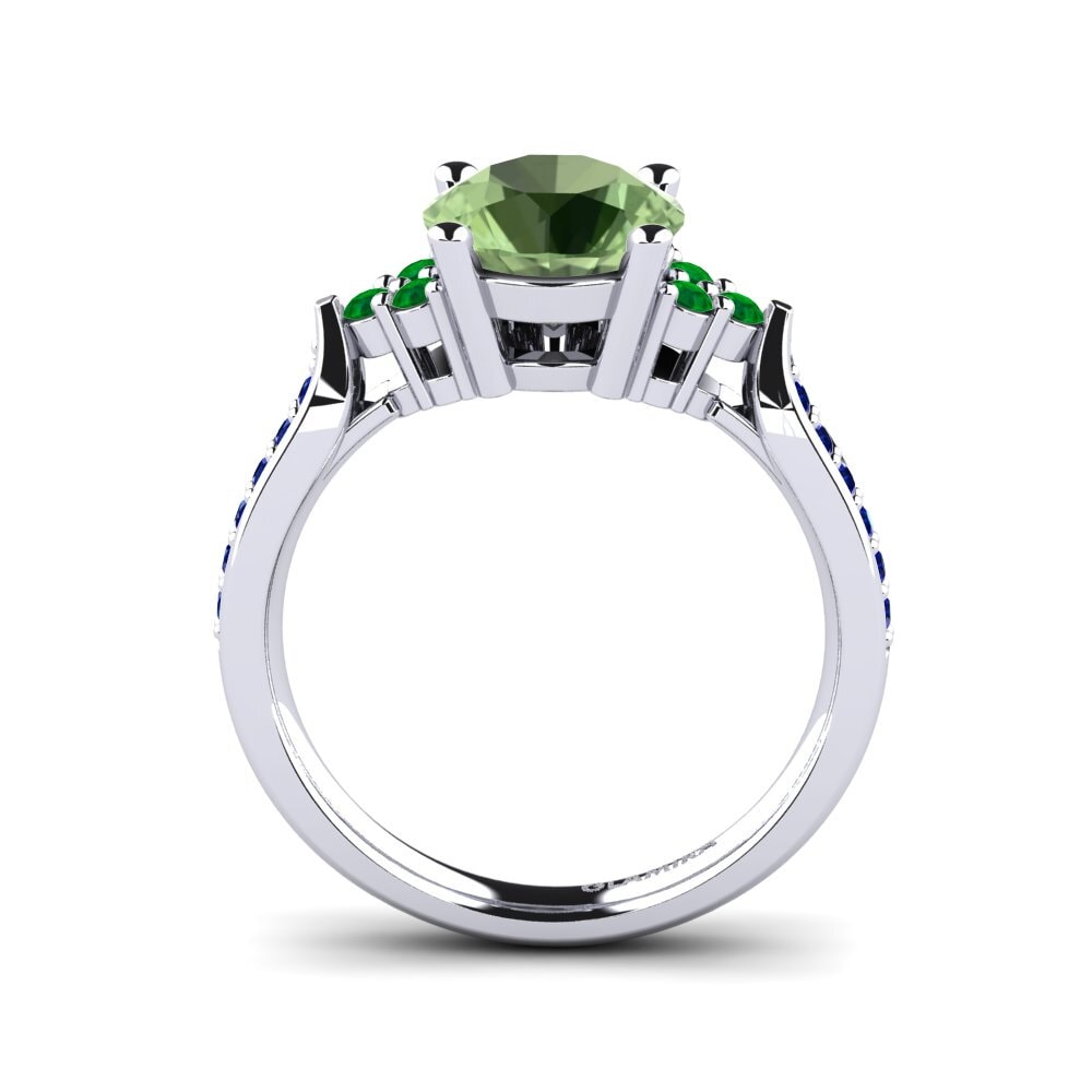 Green Sapphire Engagement Ring Cassidy 2.0 crt