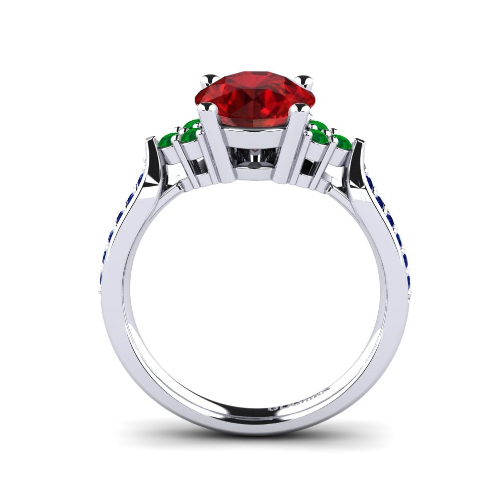 Ruby (Lab Created) Engagement Ring Cassidy 2.0 crt