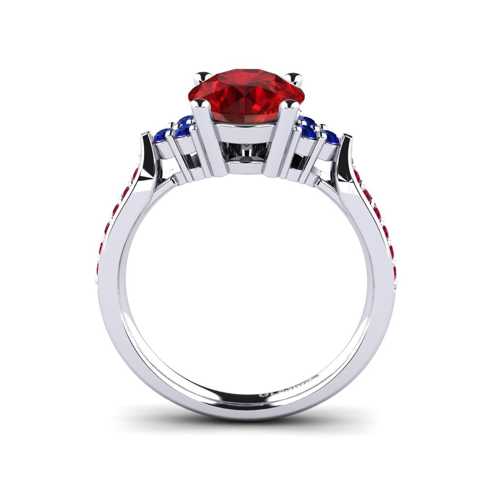 Ruby (Lab Created) Engagement Ring Cassidy 2.0 crt