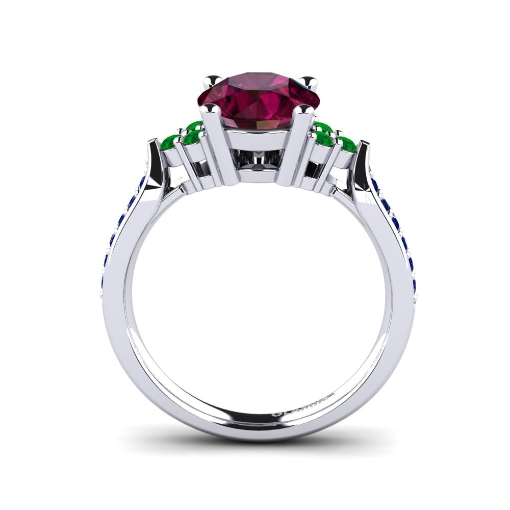 Rhodolite Garnet Engagement Ring Cassidy 2.0 crt